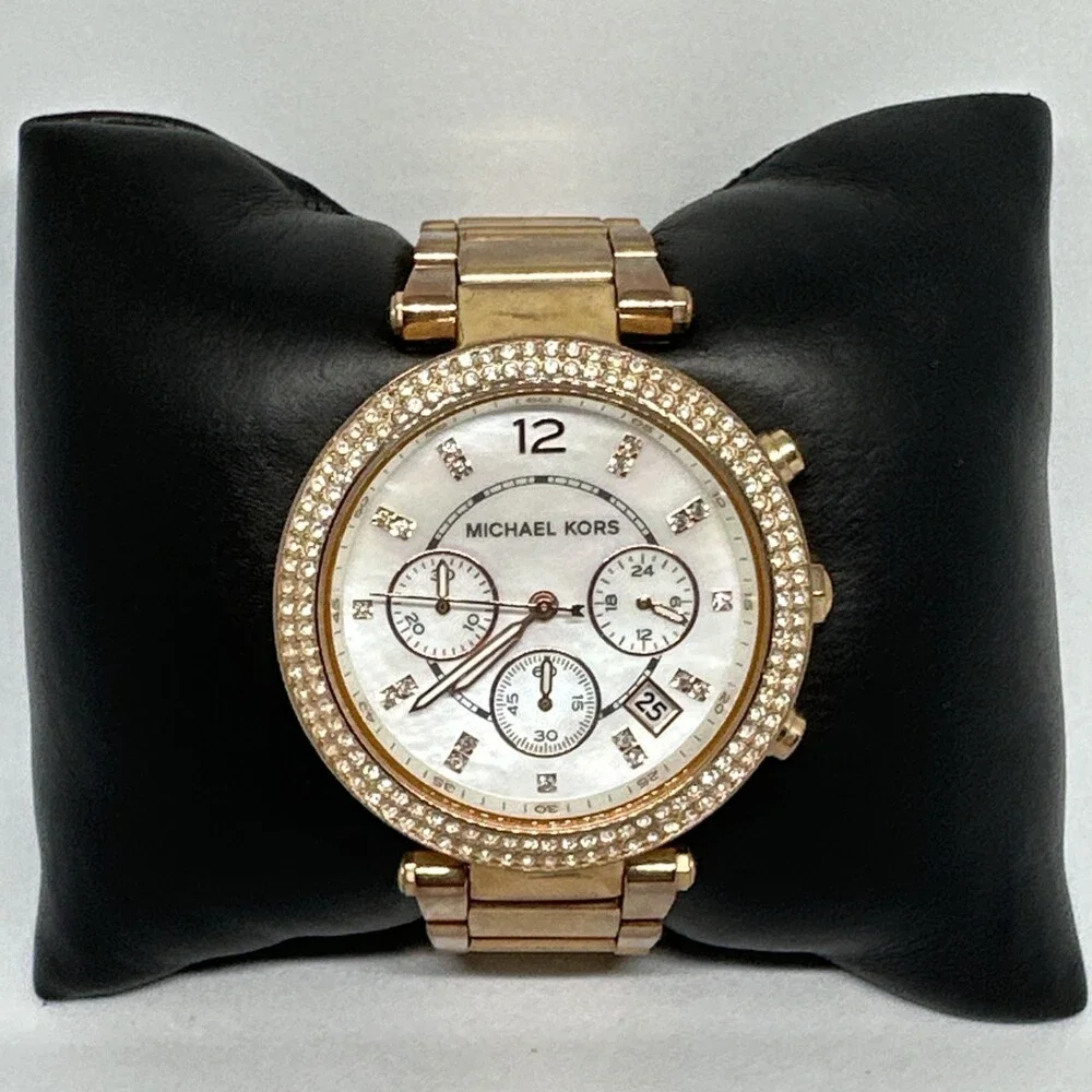Michael Kors Parker MK5491 Women's Rose Gold Stainless Steel Analog Watch HME659